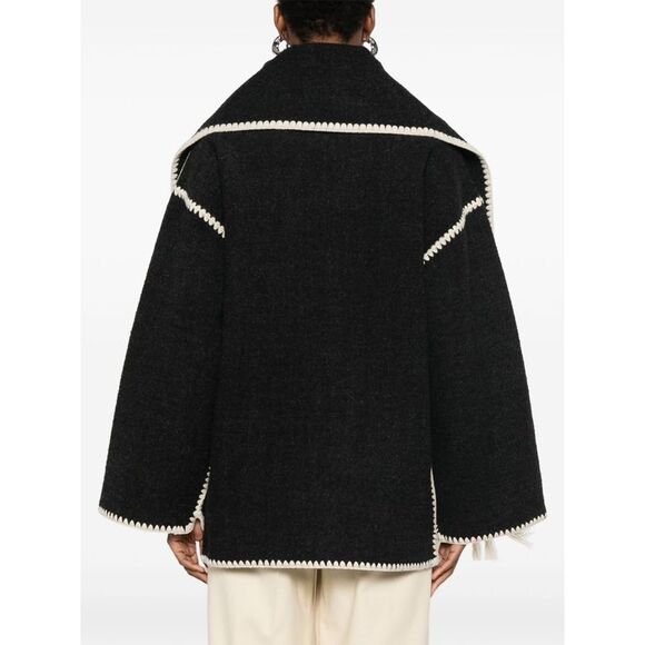 Toteme Women Wool Scarfed Jacket - Picture 4 of 5